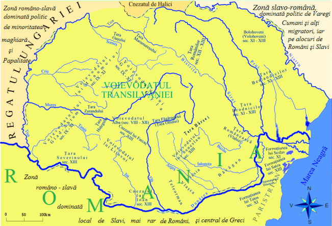 Ducatele şi alte state din Dacia nord-dunăreană sec. IX-XIII