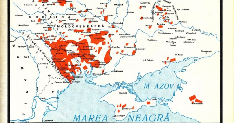 Romanii din Transnistria Harta Etnica Romania Mare Basarabia Pamant Romanesc